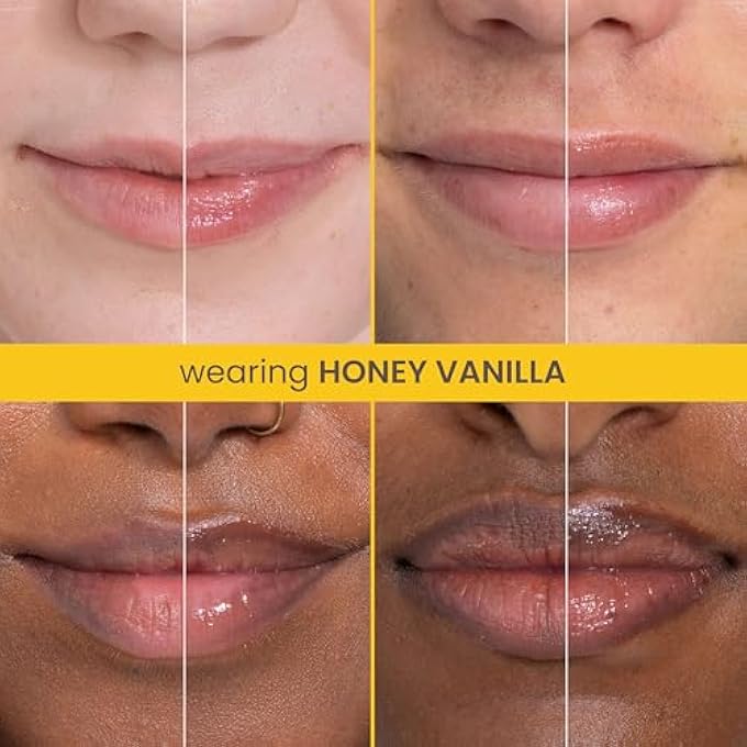 Burt's Bees STOCKING STUFFERS, RESCUE LIP RELIEF, HONEY VANILLA, HYDRATING LIP BALM FOR DRY CRACKED LIPS, WITH RESPONSBILY SOURCED BEESWAX AND SHEA BUTTER, 100% NATURAL ORIGIN, 1 SQUEEZY TUBE, 0.35OZ - Image 3